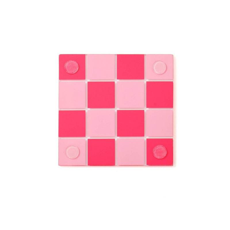 4pk Square Coasters Pink - Bullseye's Playground