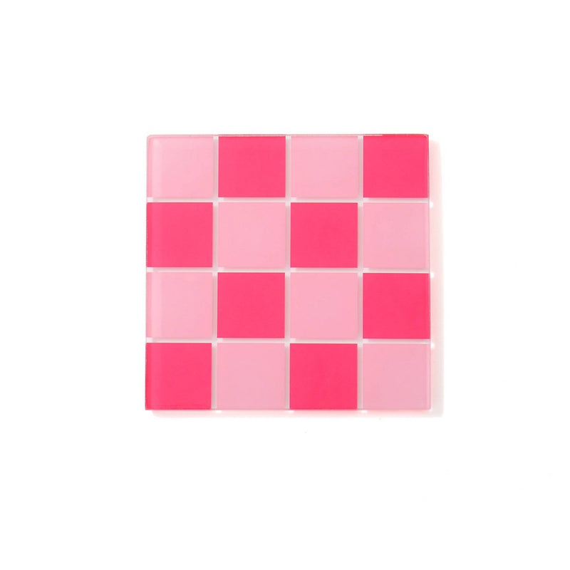 4pk Square Coasters Pink - Bullseye's Playground