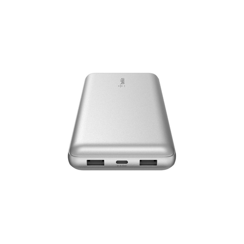 Belkin 20000mAh Power Bank 15W USB-A + USB-C - Silver