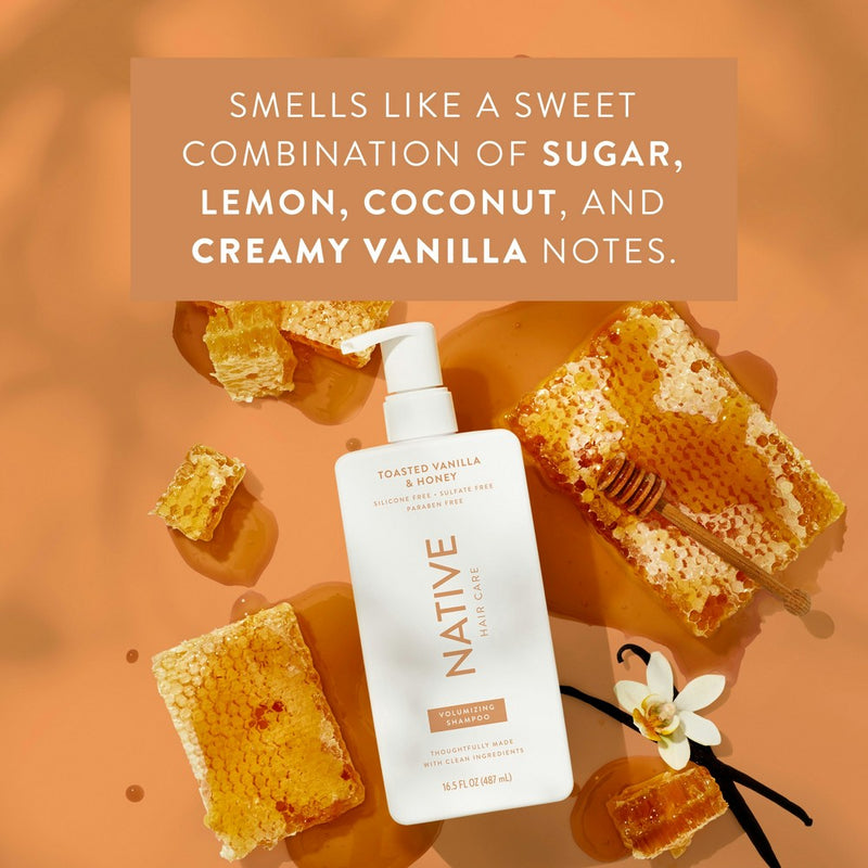 Native Fall Limited Edition Volumizing Toasted Vanilla & Honey Shampoo 16.5 - fl oz