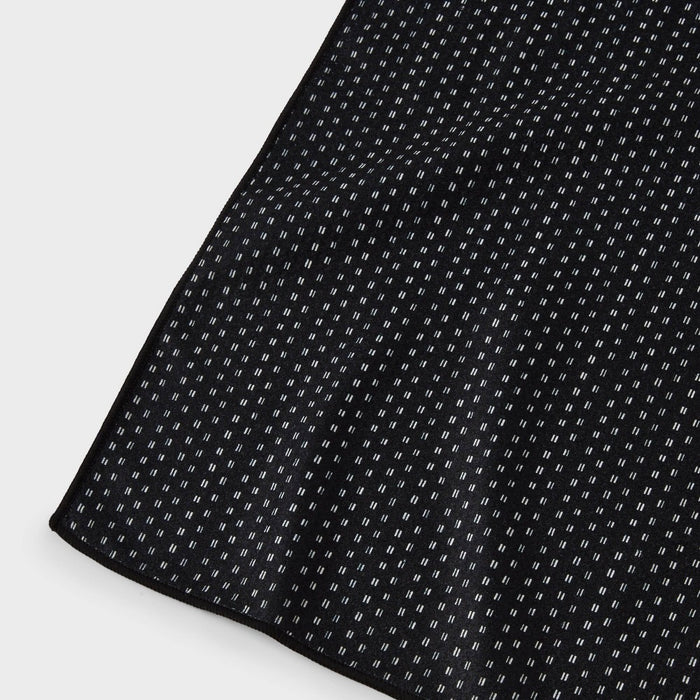 1pc Quick Dry Dotted Striped Waffle Hand Towel Black - Room Essentials
