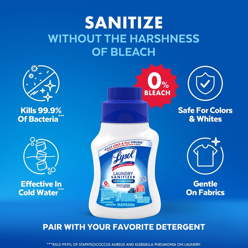 Lysol Laundry Sanitizer - Crisp Linen - 21 fl oz