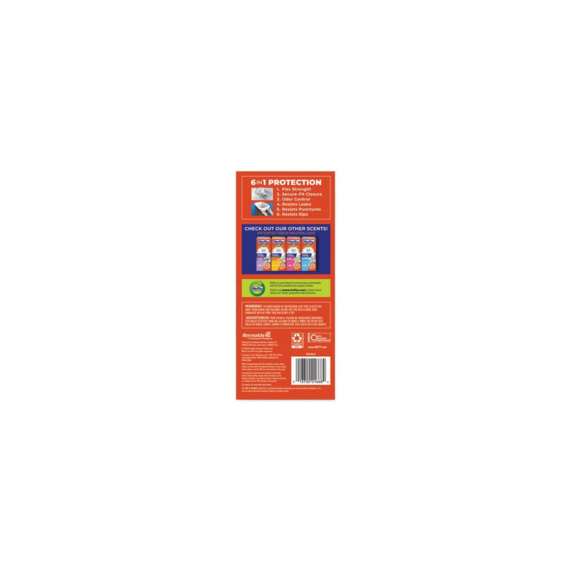 Hefty Ultra Strong Tall Kitchen and Trash Bags, 13 gal, 0.9 mil, 23.75" x 24.88", White, 40/Box