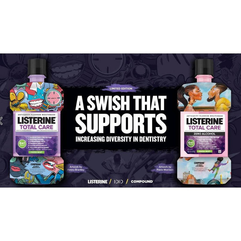 Listerine Total Care Mouthwash - The Whoa Collection Designer Wrap - 1L