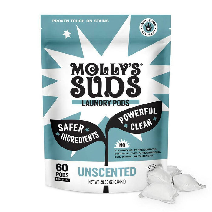 Molly's Suds Unscented Laundry Pods - 60ct