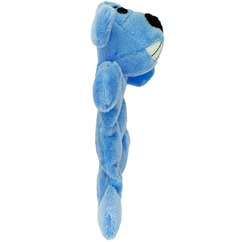 Multipet Mini Loofa Squeaker Mat Dog Toy - Blue - 6"