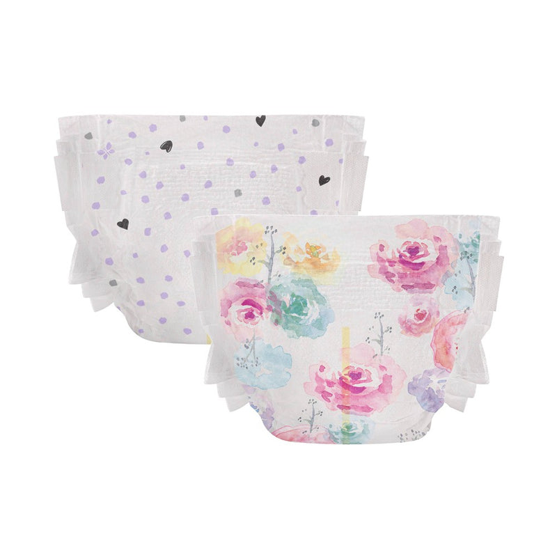 The Honest Company Clean Conscious Disposable Diapers Young At Heart & Rose Blossom - Size 2 - 72ct