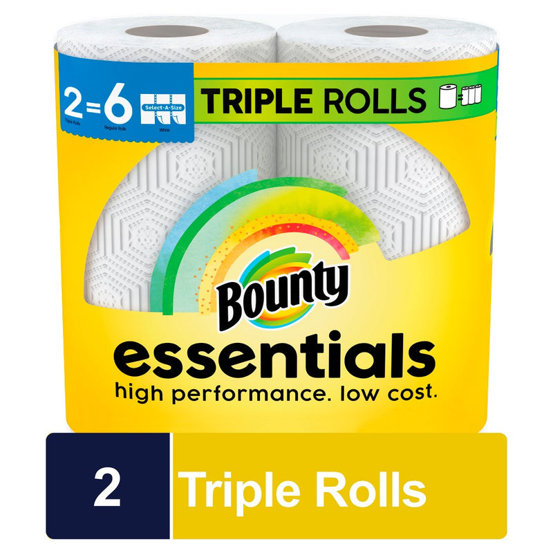 Bounty Essentials Select-A-Size Paper Towels - 2 Triple Rolls