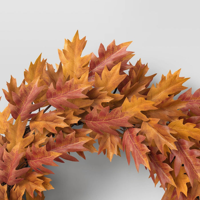 Oak Leaf Fall Wreath - Threshold