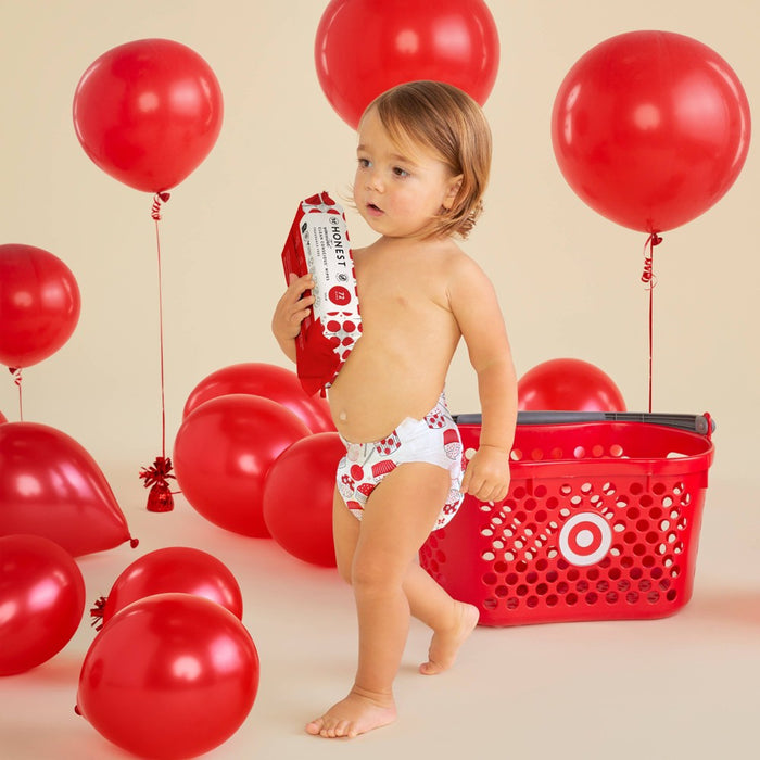 The Honest Company Clean Conscious Disposable Diapers In-RED-Ibly Delicious & So Fetch - Size 6 - 40ct