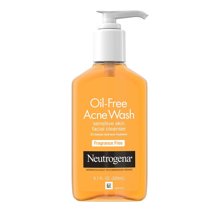 Neutrogena Oil-Free Acne Fighting Face Wash - Fragrance Free - 9.1 fl oz