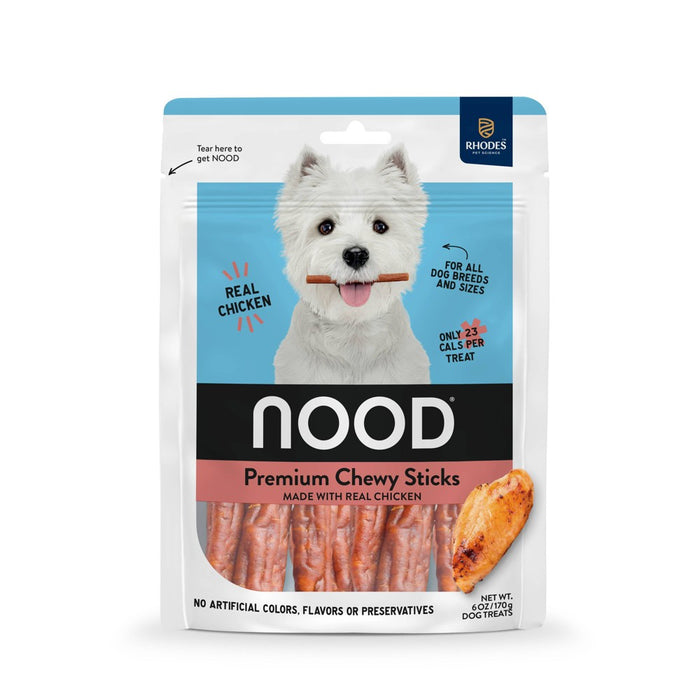NOOD Pet Food Chicken Flavor Chewy Adult Dog Treat Sticks - 6oz
