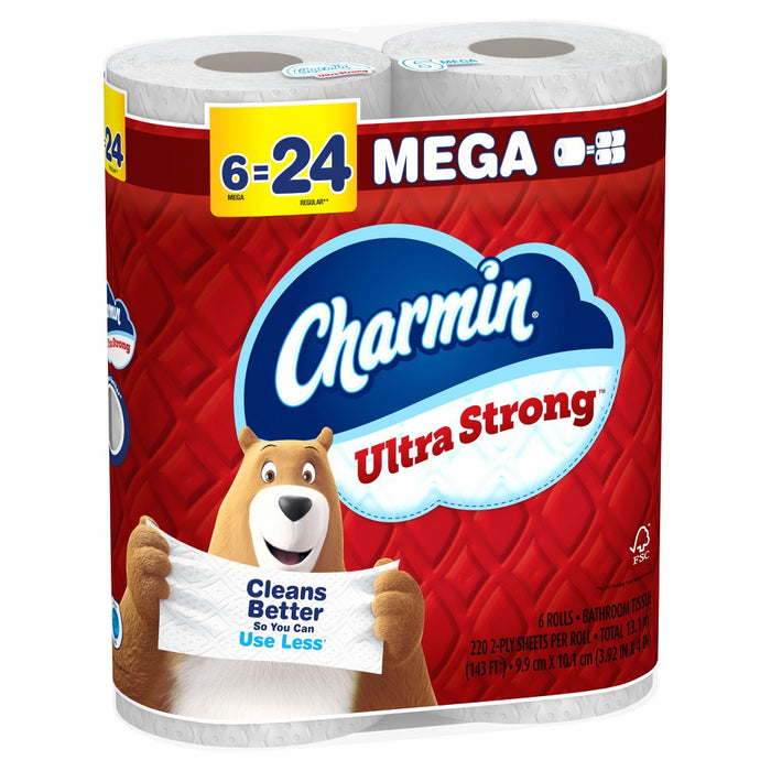 Charmin Ultra Strong Toilet Paper - 6 Mega Rolls