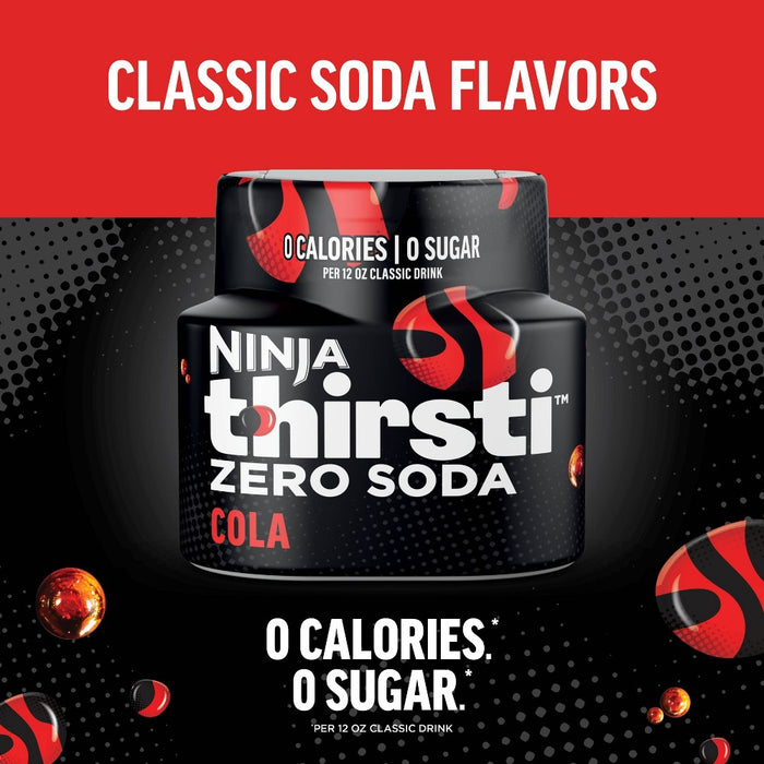 Ninja Thirsti ZERO SODA Cola Flavored Water Drops: Liquid Mix, 0.2 oz, Allergen-Free, Flavored Water Enhancer