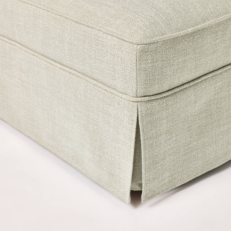 Vivian Park Ottoman Fern Green - Threshold designed with Studio McGee: Comfy, Upholstered, No Assembly Required (LOCAL PICKUP ONLY)