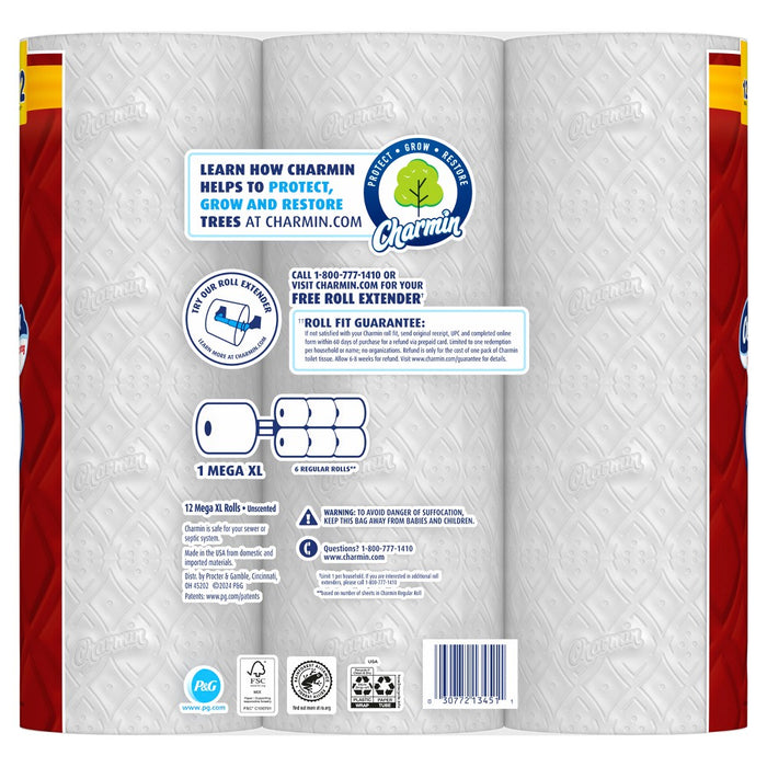 Charmin Ultra Strong Toilet Paper - 12 Mega XL Rolls