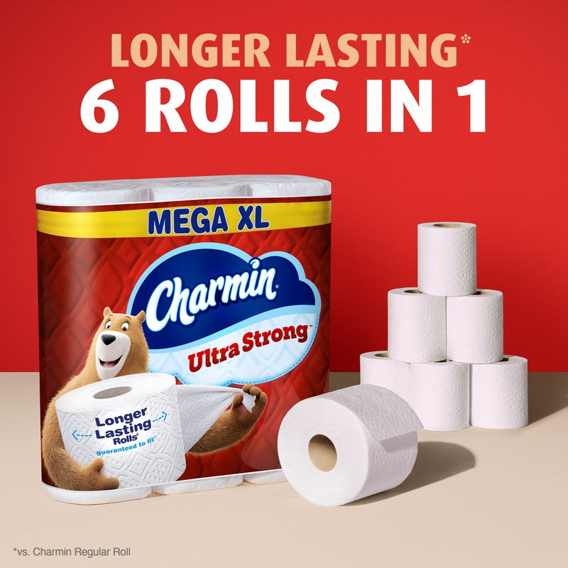 Charmin Ultra Strong Toilet Paper - 12 Mega XL Rolls