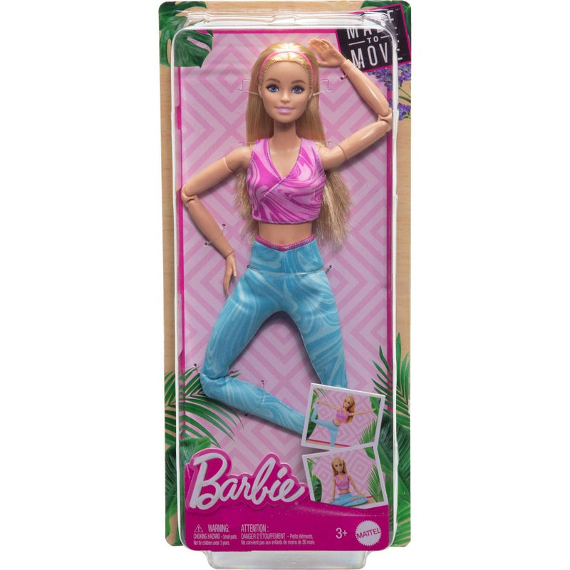 Barbie Made to Move Blonde Fashion Doll Wearing Removable Sports Top & Pants (Target Exclusive)