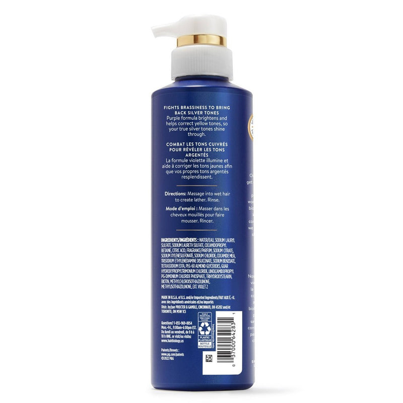 Hair Biology Purple Shampoo with Biotin for Gray Hair - 12.8 fl oz