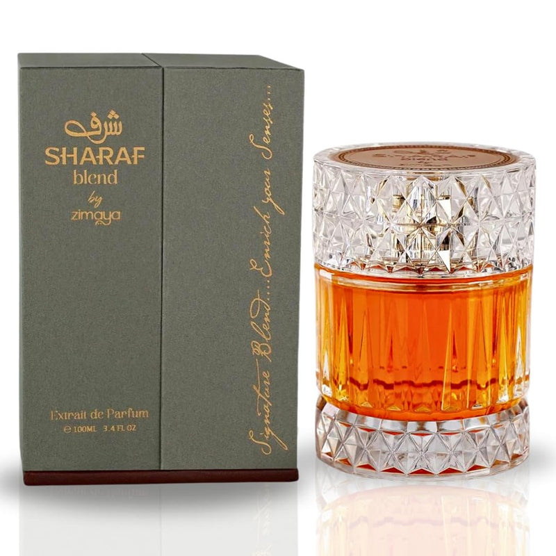 ZIMAYA SHARAF BLEND Extrait De Parfum Spray 100ML (3.4OZ) Long Lasting, Signature Blend - Enrich Your Senses.