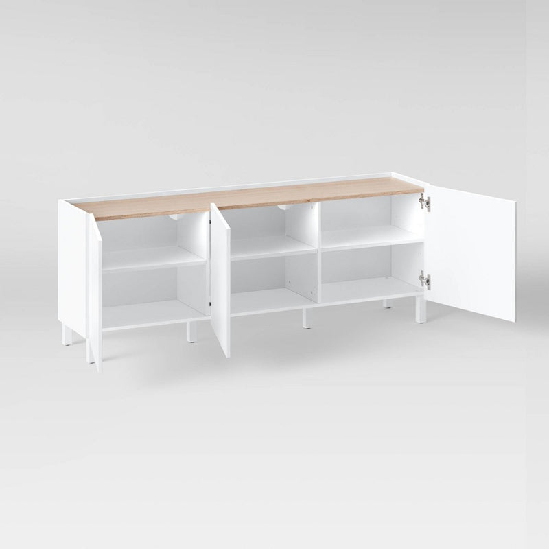 Minimal TV Stand for TVs up to 70" White - Threshold (LOCAL PICKUP ONLY)
