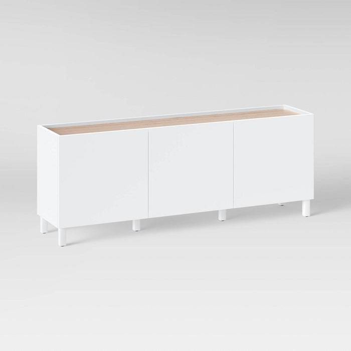 Minimal TV Stand for TVs up to 70" White - Threshold (LOCAL PICKUP ONLY)