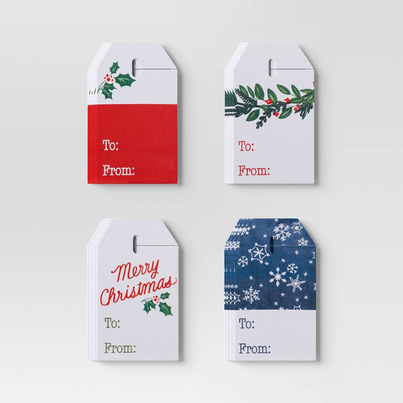 12ct Paper Christmas Gift Tag - Wondershop