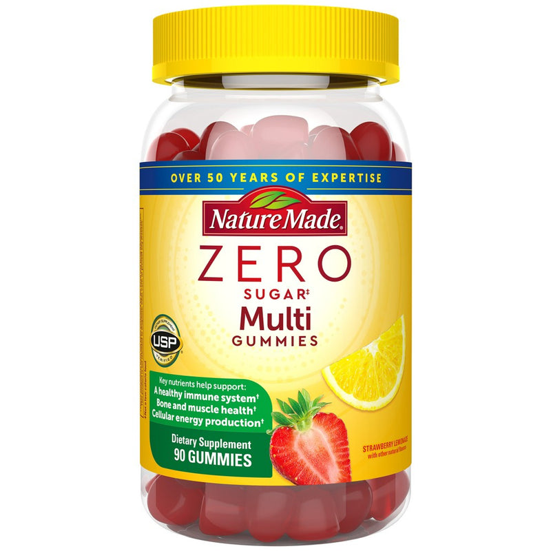 Nature Made Zero Sugar Multivitamin Sugar Free Gummies - 90ct