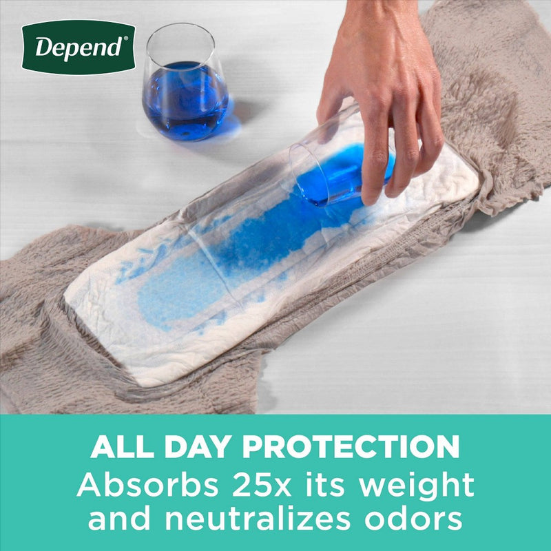 Depend Fresh Protection Adult Incontinence Disposable Underwear for Men - Maximum Absorbency - XL - Gray - 26ct