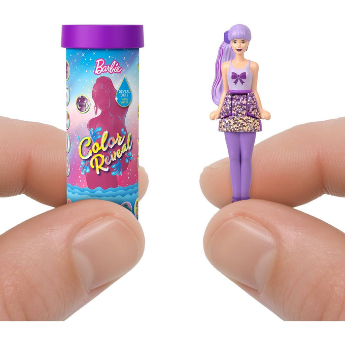 Barbie Mini BarbieLand Color Reveal Dolls, 1.5-inch Doll with Surprise Water Reveal (Styles May Vary)