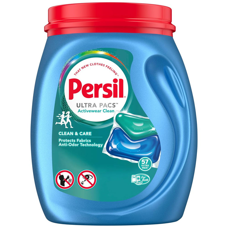 Persil Ultra Pacs Activewear Clean Laundry Detergent, 57 Count