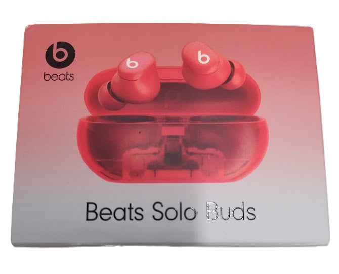 Beats Solo Buds True Wireless Bluetooth Earbuds - Transparent Red