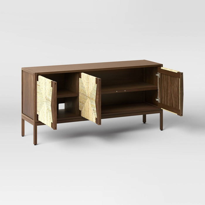 Withania Media Stand for TVs up to 55" - Threshold: Entertainment Center, Cable Management, Wood Composite (LOCAL PICKUP ONLY)