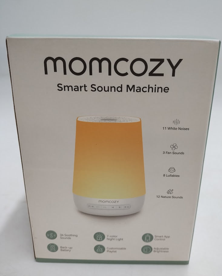 Momcozy Noise Machine for Baby Sleeping with Night Light - White