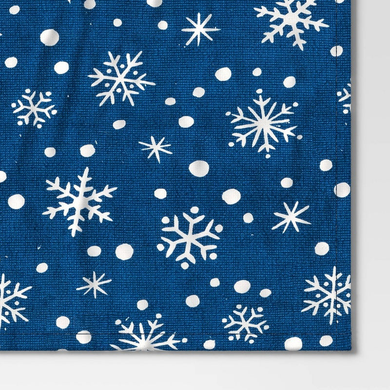 Christmas Snowflake Kitchen Towel Blue - Wondershop