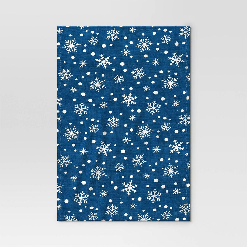 Christmas Snowflake Kitchen Towel Blue - Wondershop
