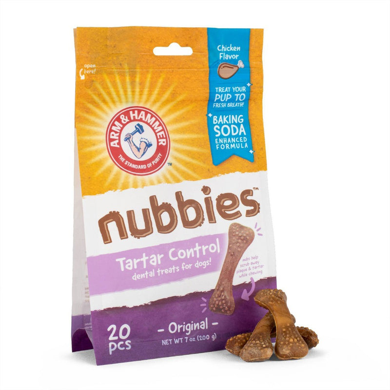 Arm & Hammer Nubbies Chicken Flavor Original Dental Dog Treats - 20ct