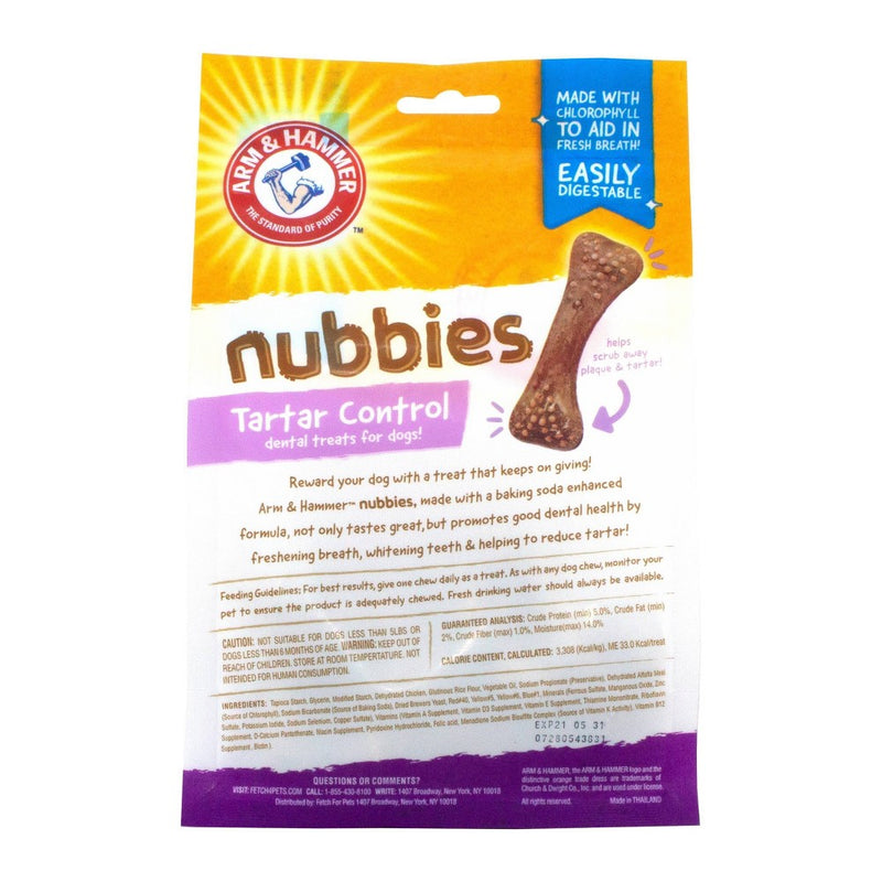 Arm & Hammer Nubbies Chicken Flavor Original Dental Dog Treats - 20ct