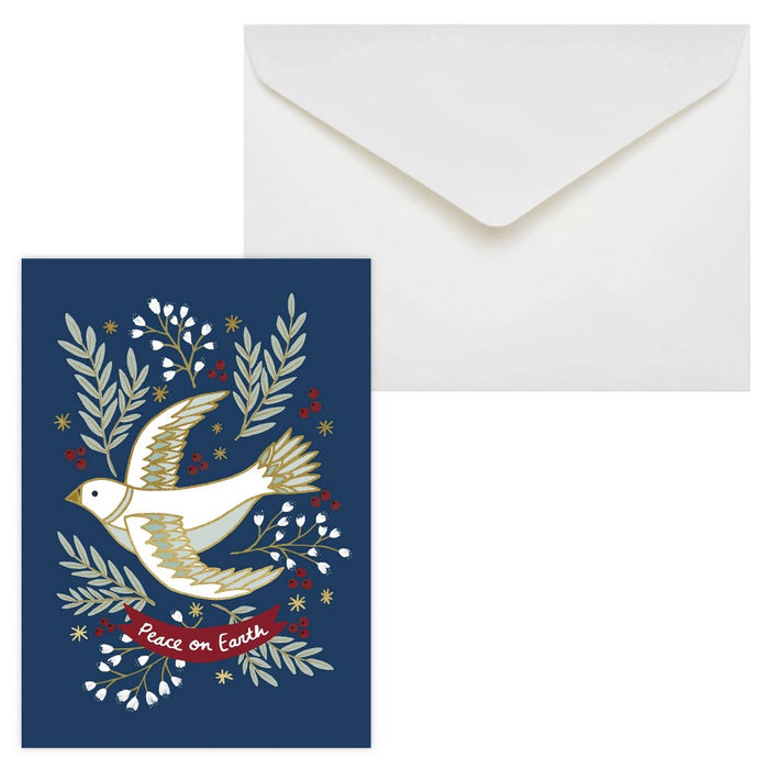 Green Inspired 16ct Dove Holiday Greeting Card Pack