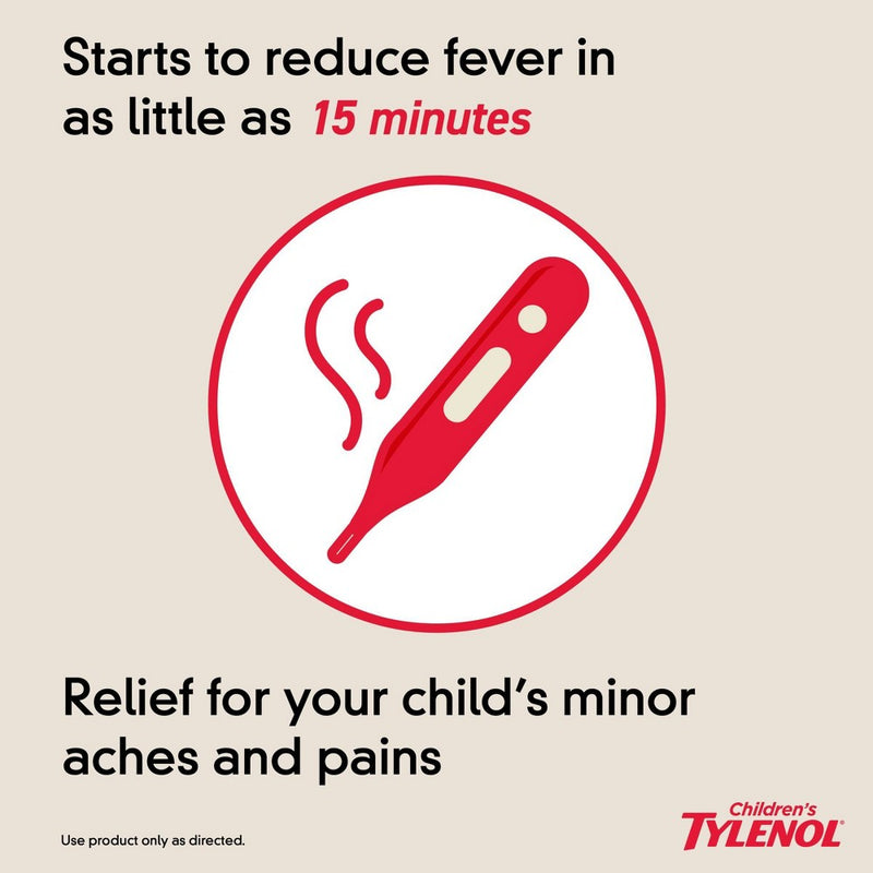Children's Tylenol Pain + Fever Relief Liquid - Acetaminophen - Cherry - 4 fl oz