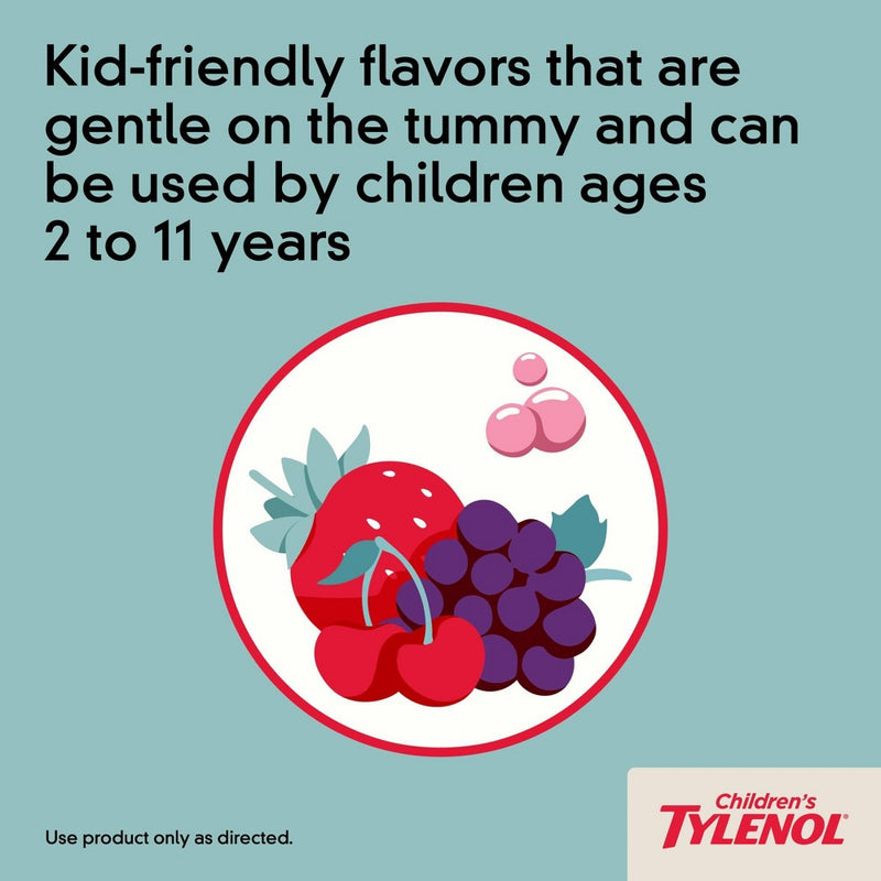 Children's Tylenol Pain + Fever Relief Liquid - Acetaminophen - Cherry - 4 fl oz