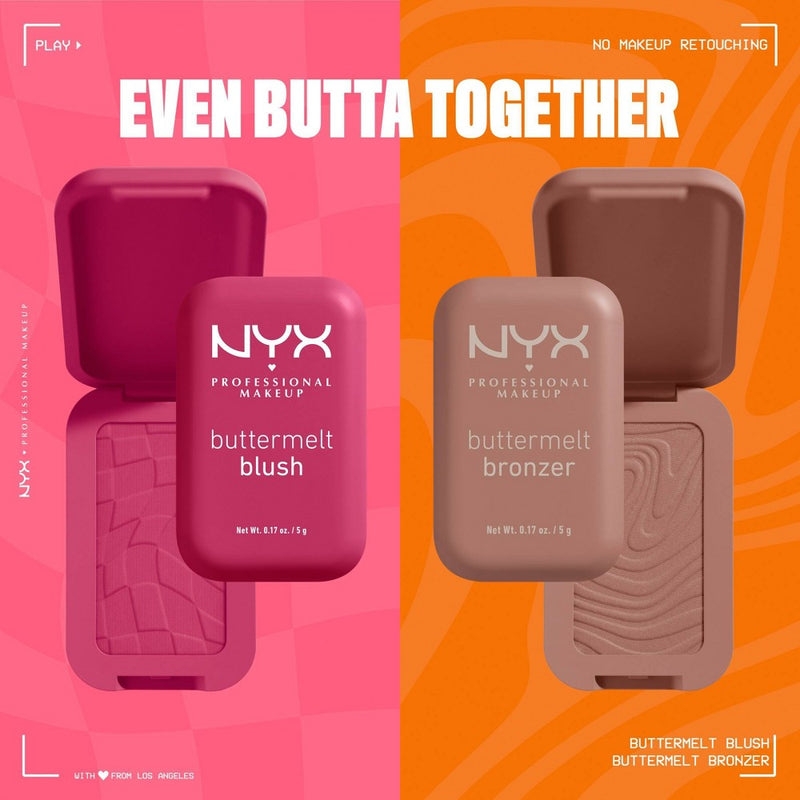NYX Professional Makeup Buttermelt Blush - My Butta Half - 0.17oz