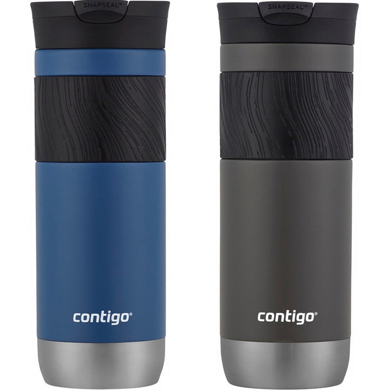 Contigo 20 oz. Byron 2.0 SnapSeal Insulated Travel Mug 2-Pack - Blue Corn/Sake