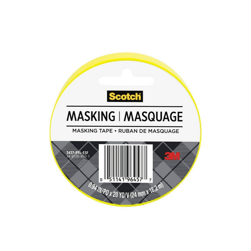 Scotch Expressions .94" x 20yd Masking Tape - Yellow