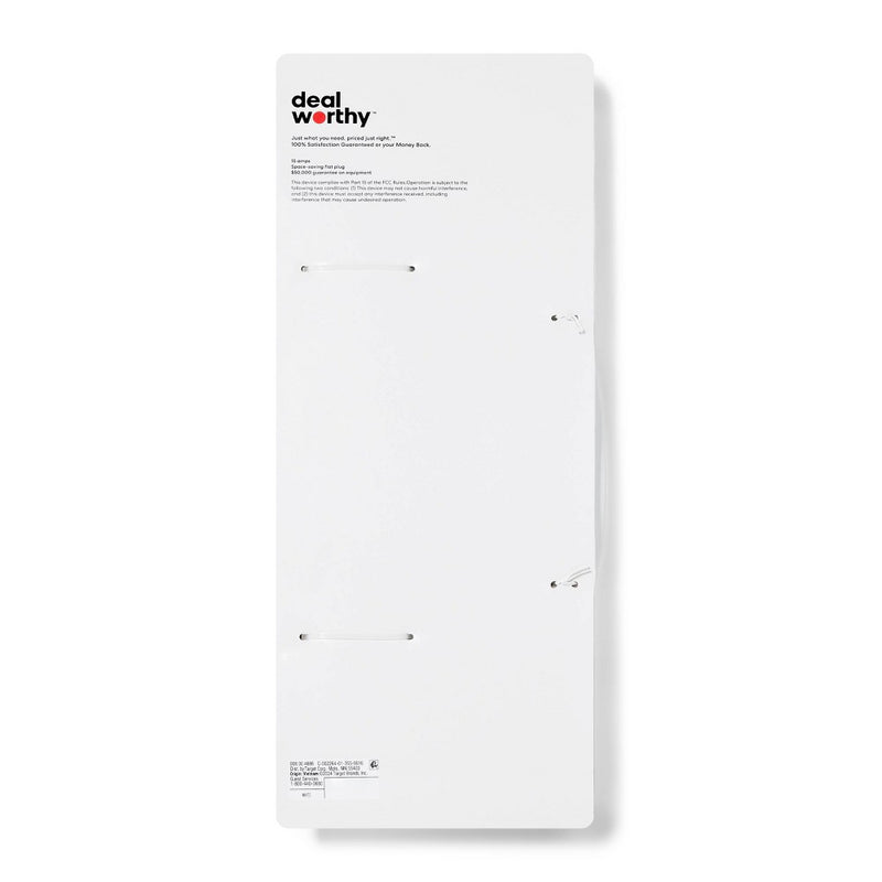 6-Outlet Surge Protector with 4' Extension Cord 720J - dealworthy White