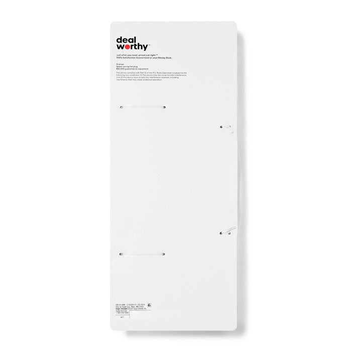 6-Outlet Surge Protector with 4' Extension Cord 720J - dealworthy White
