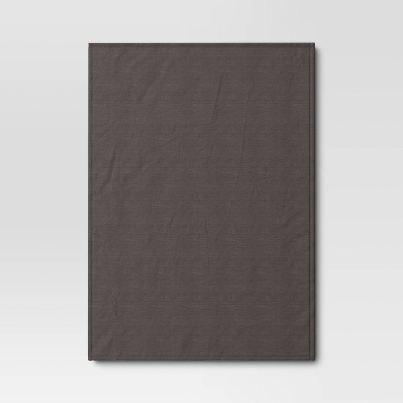 Chenille Throw Blanket with Faux Shearling Reverse Gray - Threshold