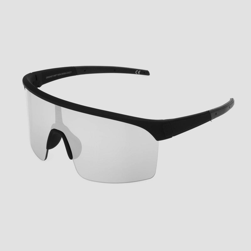 Men's Matte Shield Sunglasses with Smoke Lenses - All In Motion Black