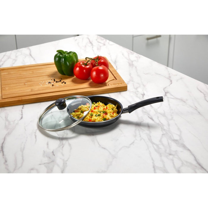 IMUSA Ceramic Mini Egg Pan with Handle Black: Small Nonstick Frying Pan, Aluminum, Hand Wash, Electric & Gas Compatible