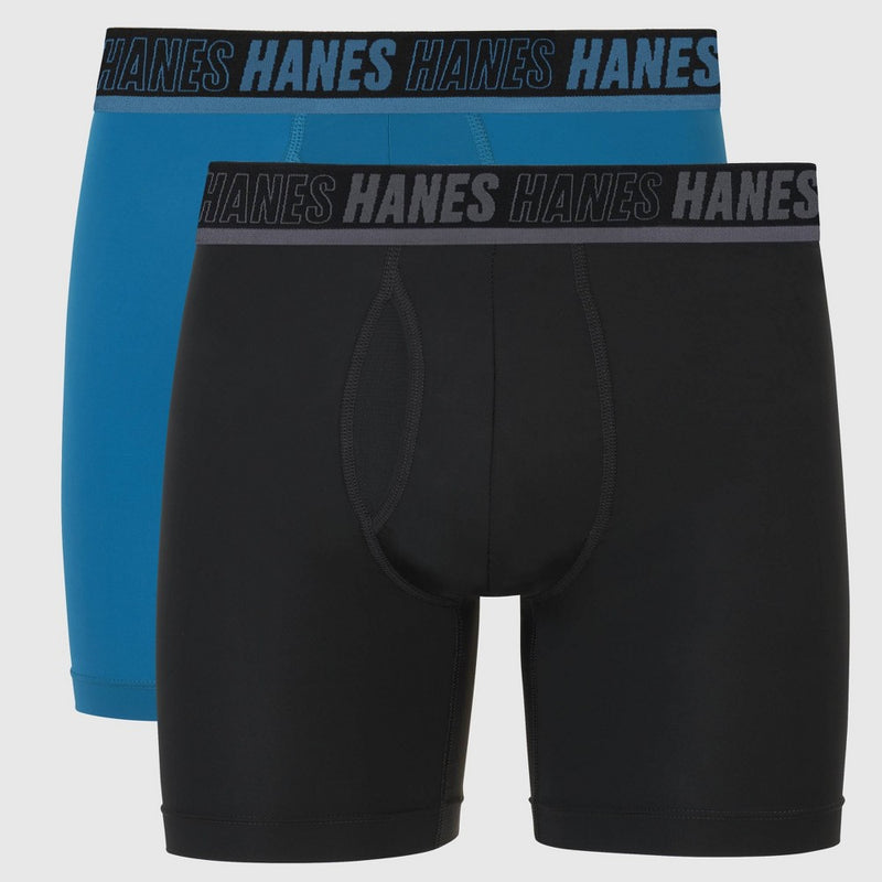 Hanes Moves Premium Men's X-Temp Boxer Briefs 2pk S
